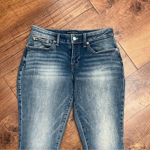 Lucky brand Womens low rise crop Lolita jeans Sz 6/28 button/zip - Picture 2 of 7